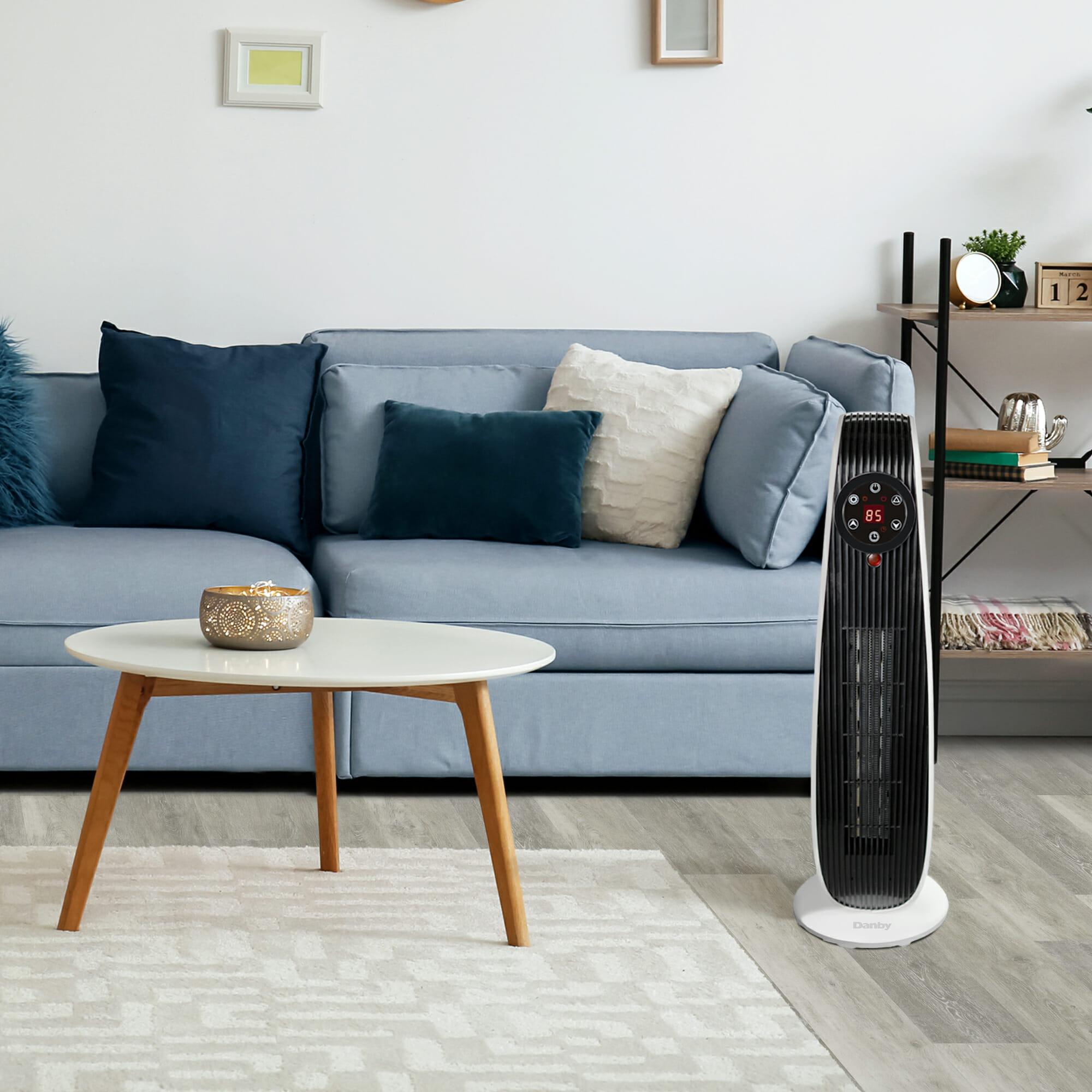Danby DBSH02213WD13 Danby 1500W Adjustable Oscillating Heater 22" In White