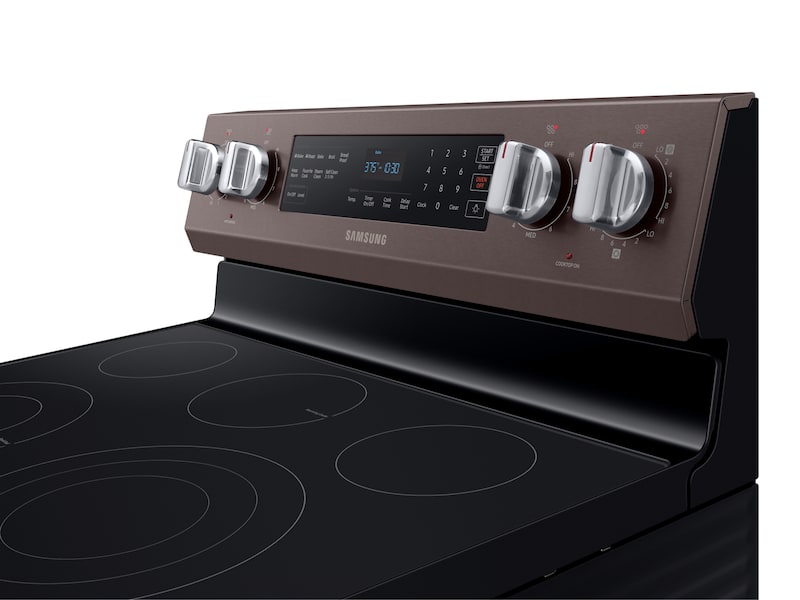 Samsung NE59R6631ST 5.9 Cu. Ft. Freestanding Electric Range With True Convection In Tuscan Stainless Steel
