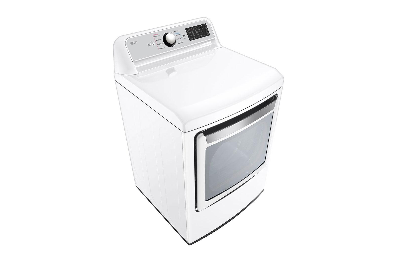 Lg DLG7401WE 7.3 Cu. Ft. Ultra Large Capacity Smart Wi-Fi Enabled Rear Control Gas Dryer With Easyload™ Door