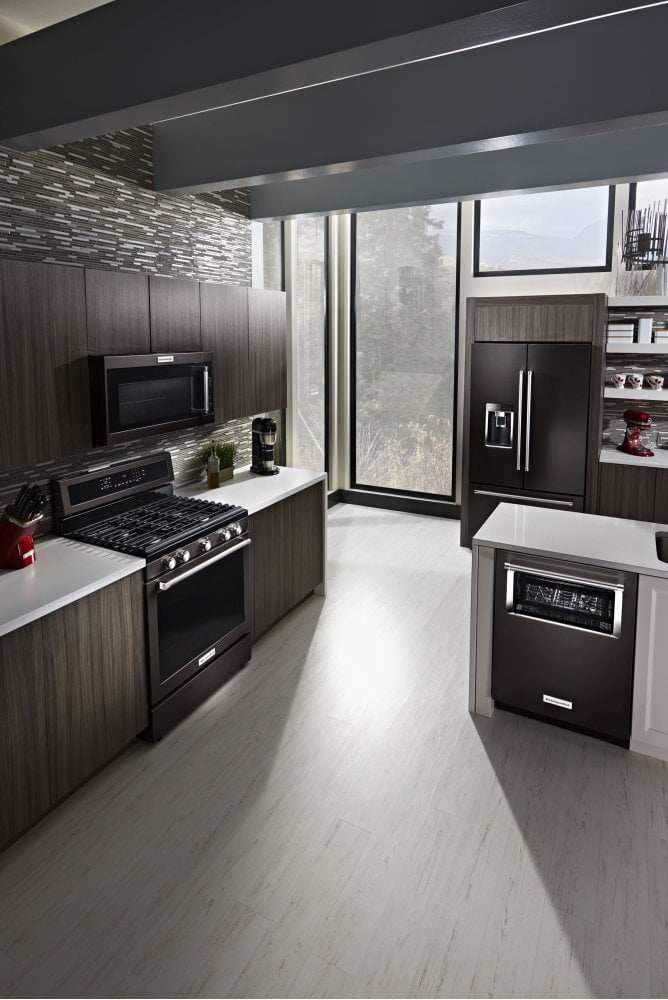 Kitchenaid KFGG500EBS 30-Inch 5-Burner Gas Convection Range - Black Stainless Steel With Printshield™ Finish