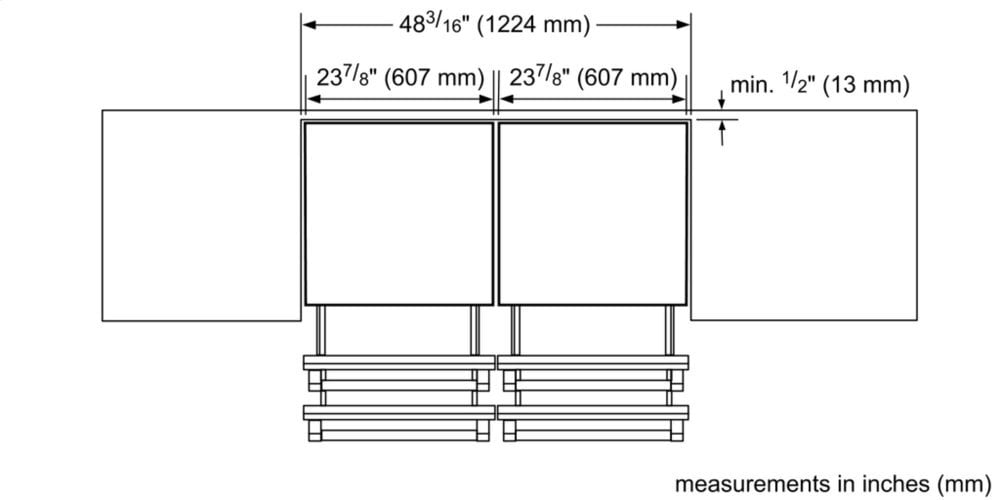 Thermador T24UR910DS 24-Inch Under-Counter Double Drawer Refrigerator