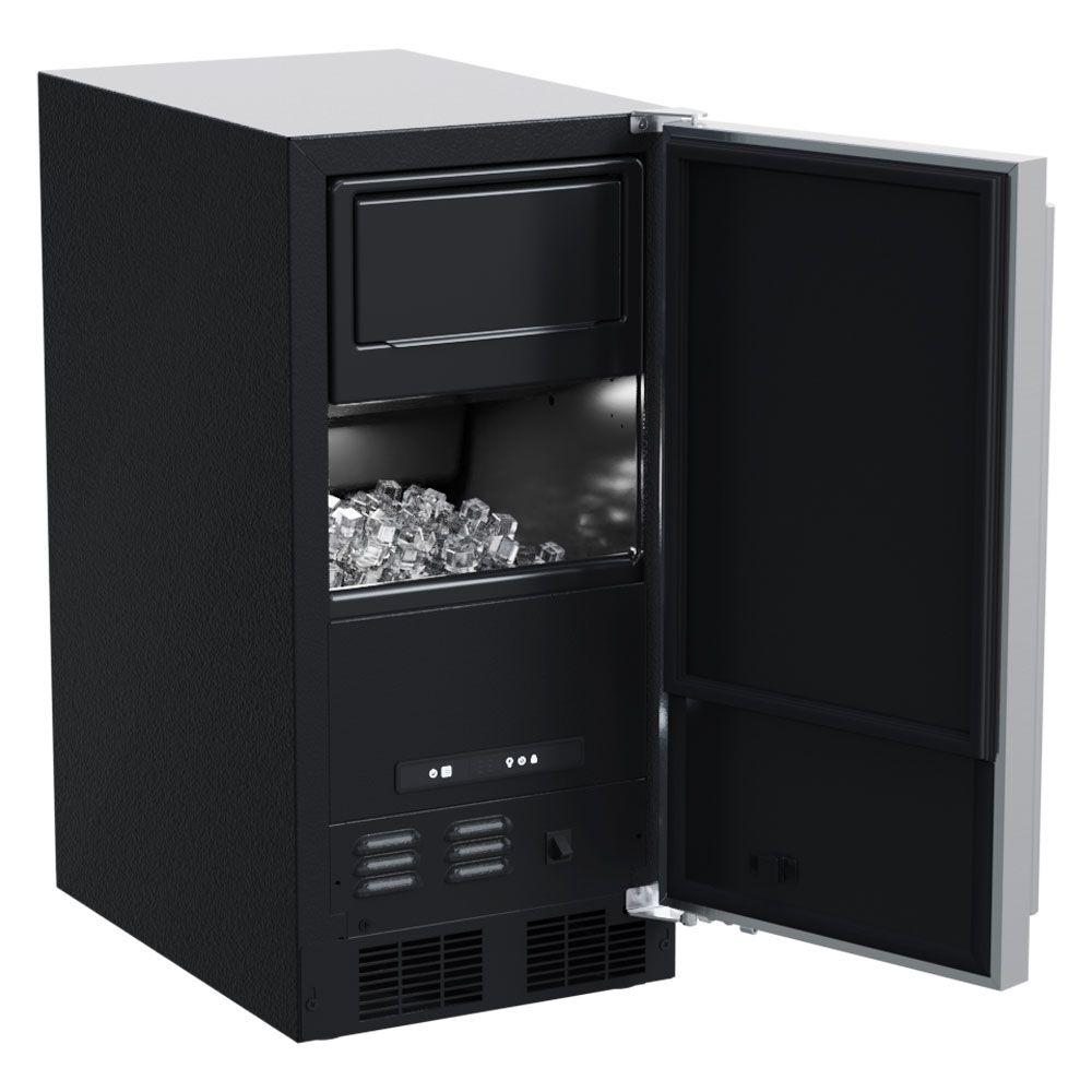 Marvel MACP215SS01B 15-In Low Profile Built-In Clear Ice Machine With Factory-Installed Pump With Door Style - Stainless Steel