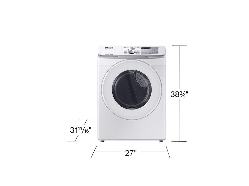 Samsung DVG51CG8000W 7.5 Cu. Ft. Smart Gas Dryer With Sensor Dry In White