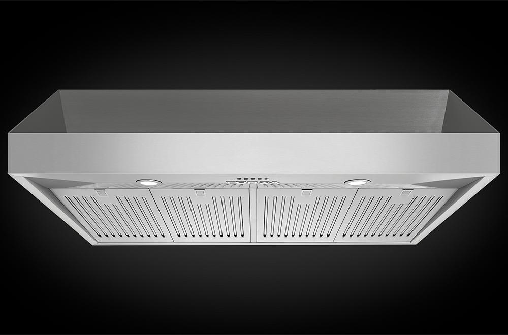 Forzacucina FH4824 48 Inch Professional Wall Mounted Range Hood, 24 Inches Tall