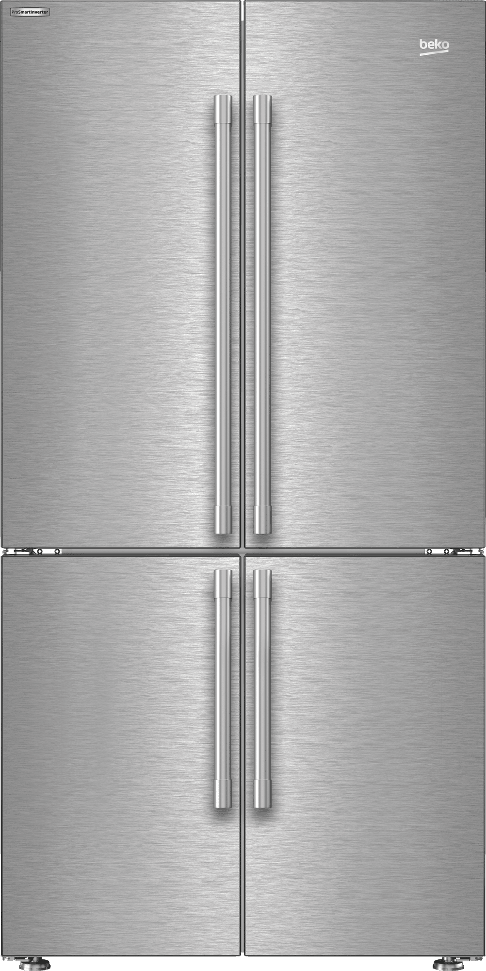 Beko BFFD3626SS 36" French Four-Door Stainless Steel Refrigerator With Auto Ice Maker, Water Dispenser