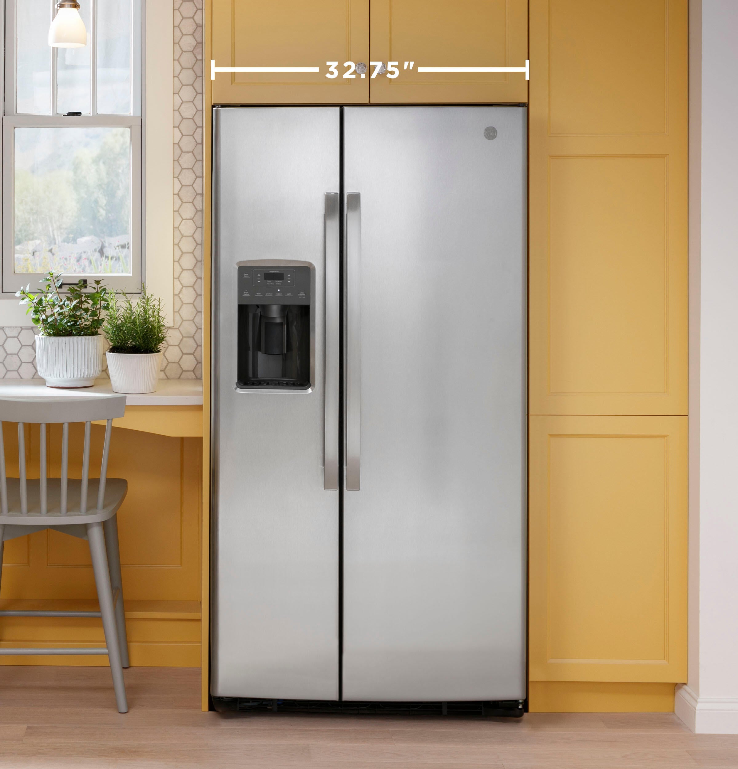 Ge Appliances GSE23GGPWW Ge® Energy Star® 23.0 Cu. Ft. Side-By-Side Refrigerator