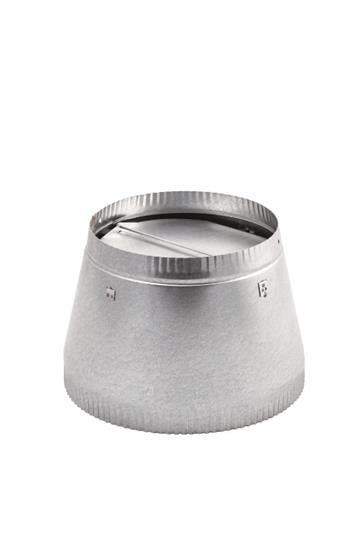 Best Range Hoods 472 10" Round To 8" Round Transition / Damper
