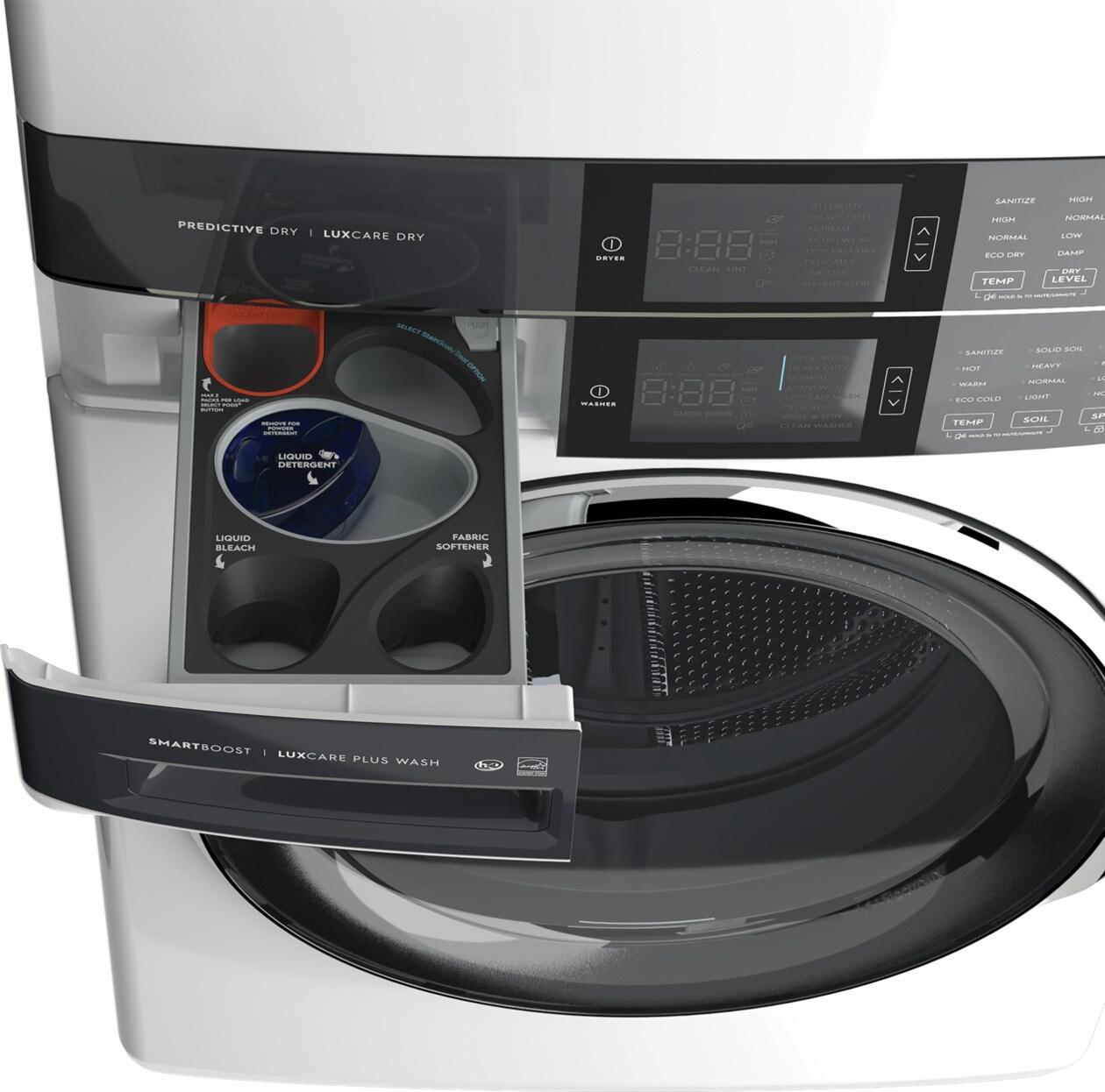 Electrolux ELTG7600AW Electrolux Laundry Tower™ Single Unit Front Load 4.5 Cu. Ft. Washer & 8 Cu. Ft. Gas Dryer