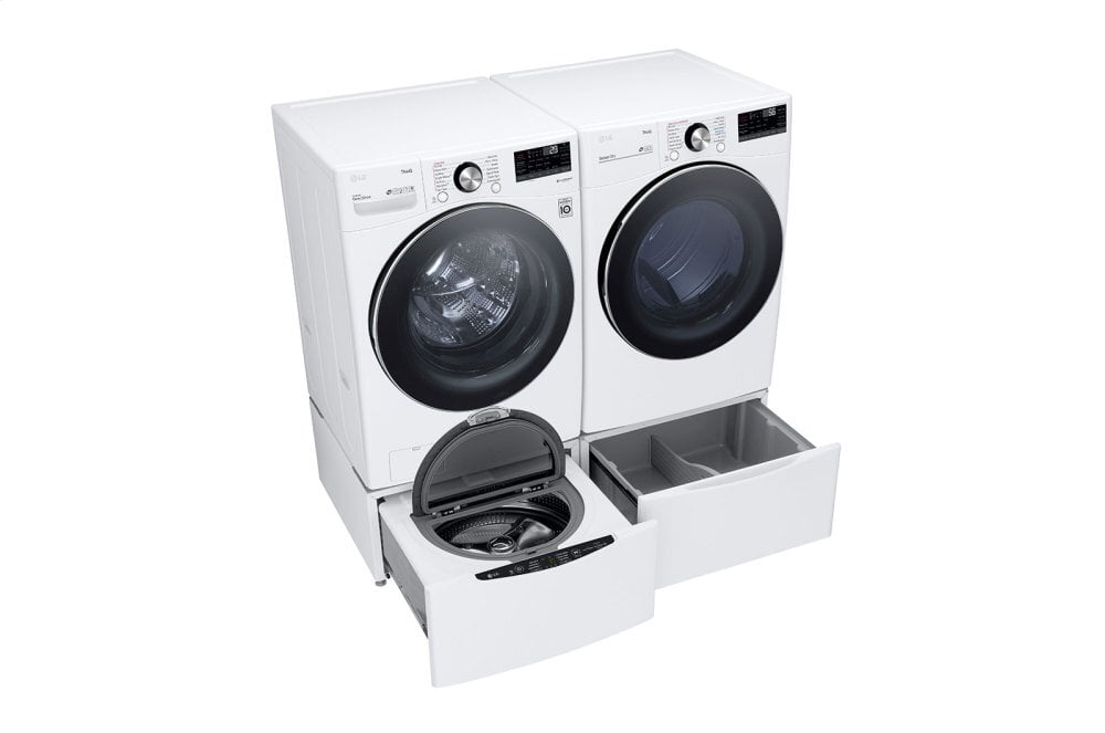 Lg DLGX4201W 7.4 Cu. Ft. Ultra Large Capacity Smart Wi-Fi Enabled Front Load Gas Dryer With Turbosteam™ And Built-In Intelligence