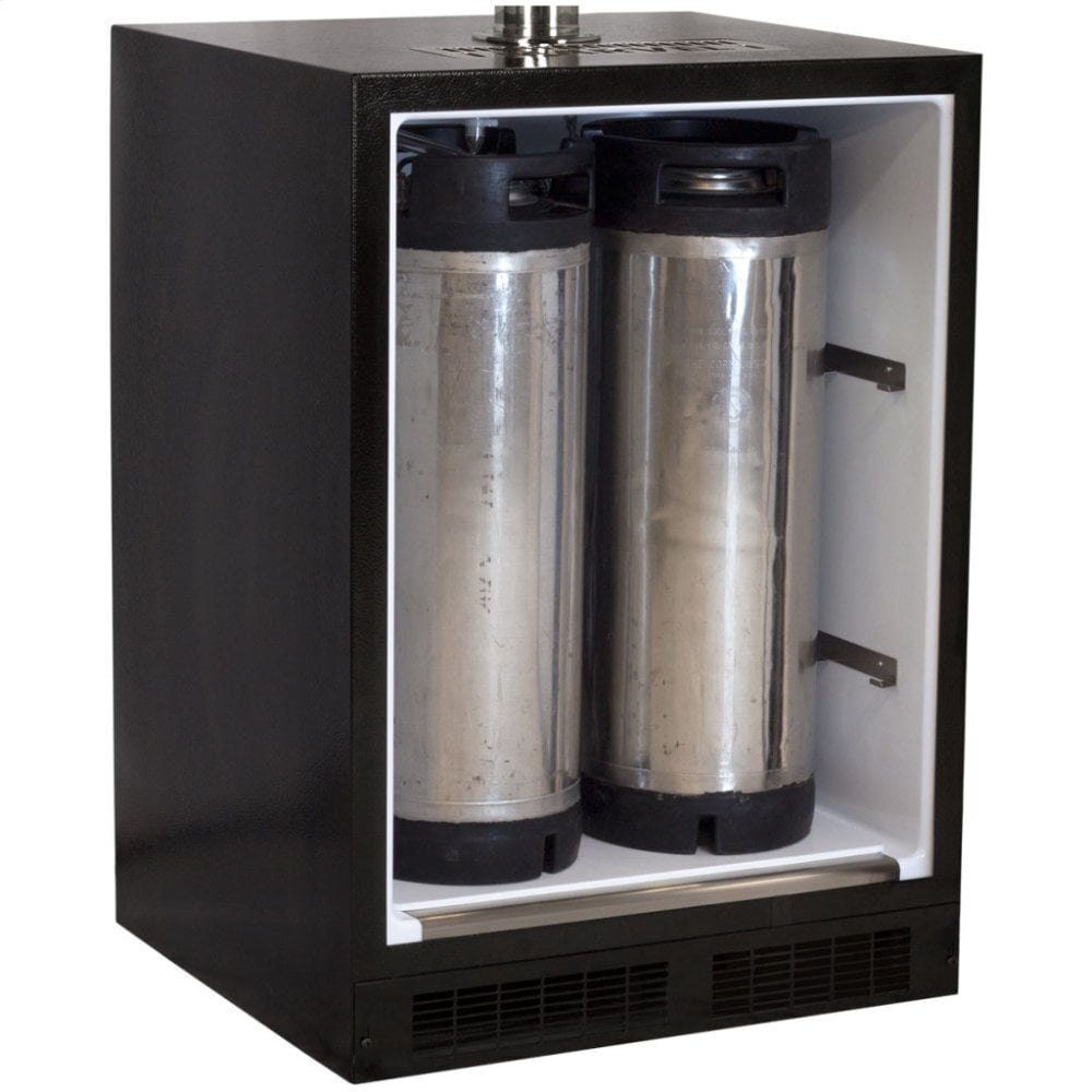 Marvel ML24BSS2RB Marvel Built-In Indoor Single Tap With Stainless Steel Door - Solid Black Door - Right Hinge