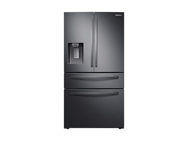 Samsung RF24R7201SG 23 Cu. Ft. Counter Depth 4-Door French Door Refrigerator With Flexzone™ Drawer In Black Stainless Steel
