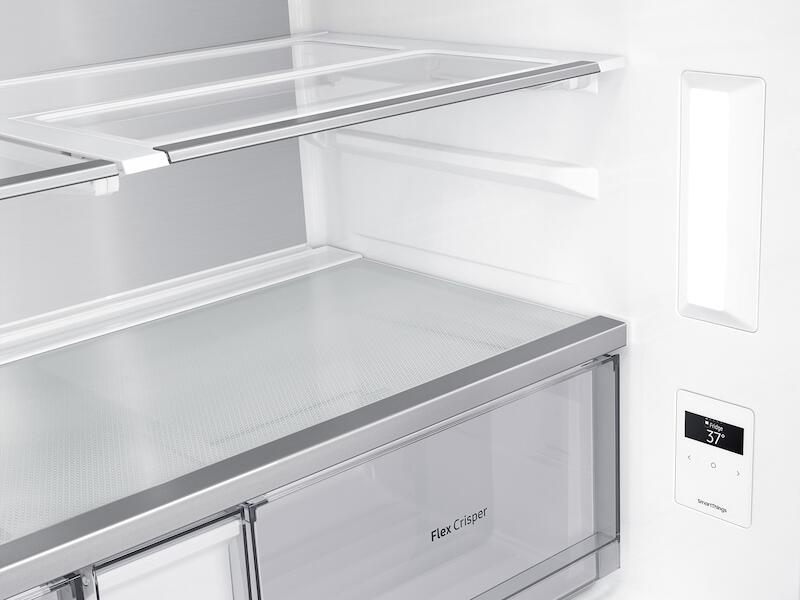 Samsung RF23A9671SR 23 Cu. Ft. Smart Counter Depth 4-Door Flex™ Refrigerator With Beverage Center And Dual Ice Maker In Stainless Steel