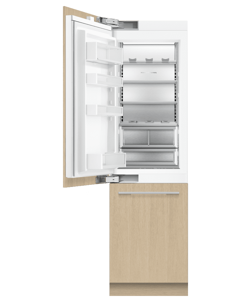 Fisher & Paykel RS2484WLUK1 Integrated Refrigerator Freezer, 24", Ice & Water