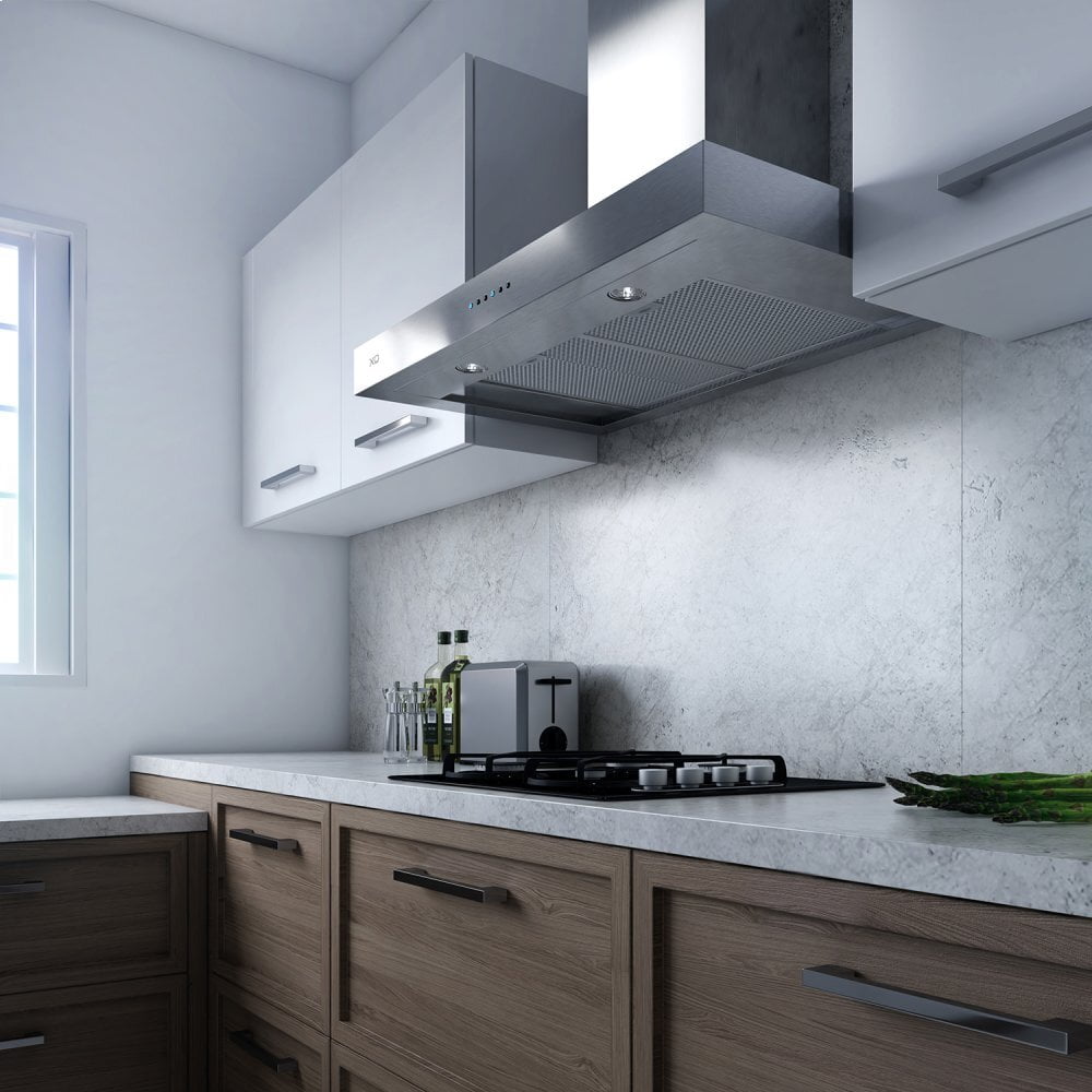 Xo Appliance XOR24S 600 Cfm 24" Sleek Contemporary Italian Made Wall Mount Hood Stainless