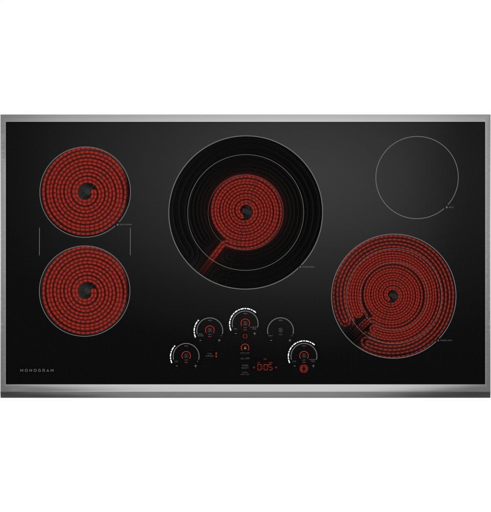 Monogram ZEU36RSJSS Monogram 36" Touch Control Electric Cooktop