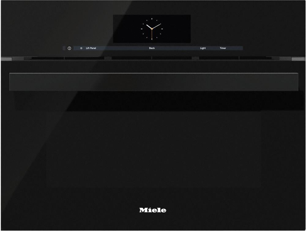 Miele DGC68001BK Dgc 6800-1 Steam Oven With Full-Fledged Oven Function And Xl Cavity Combines Two Cooking Techniques - Steam And Convection.- Obsidian Black