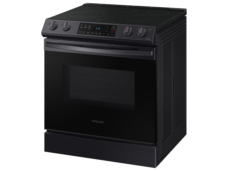 Samsung NE63T8111SG 6.3 Cu Ft. Front Control Slide-In Electric Range With Wi-Fi In Black Stainless Steel