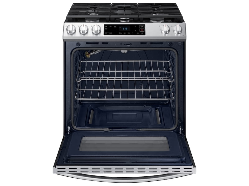 Samsung NX60T8111SS 6.0 Cu. Ft. Front Control Slide-In Gas Range With Wi-Fi In Stainless Steel