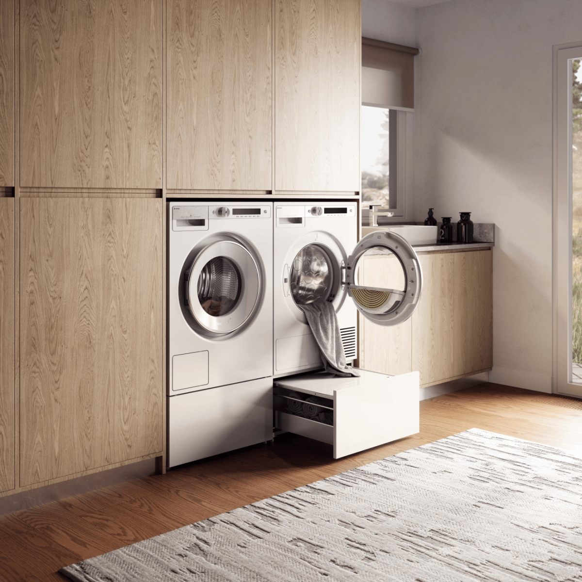Asko HPS5323W Pull-Out Drawer For Laundry