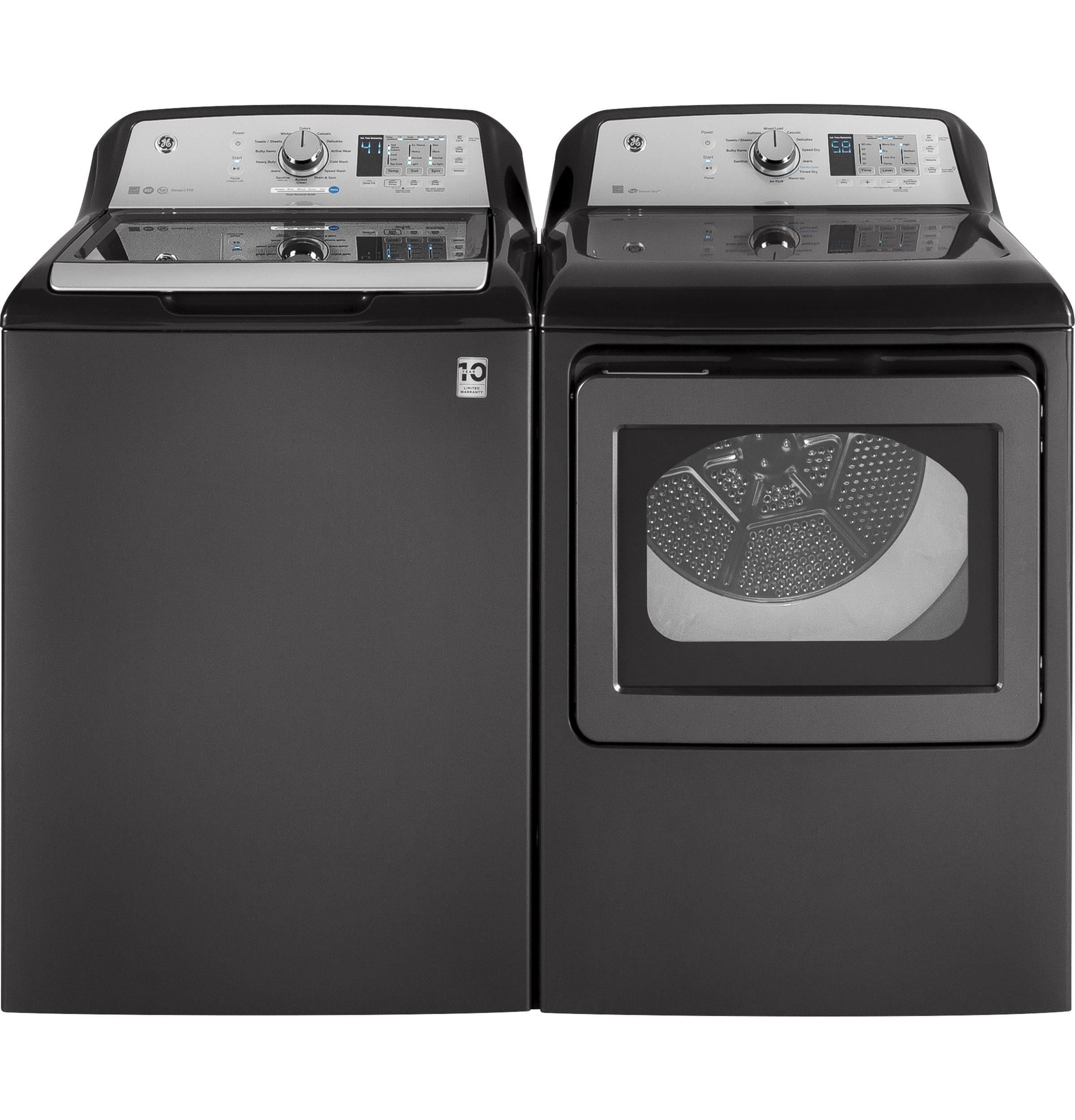Ge Appliances GTD65GBPLDG Ge® 7.4 Cu. Ft. Capacity Aluminized Alloy Drum Gas Dryer With He Sensor Dry