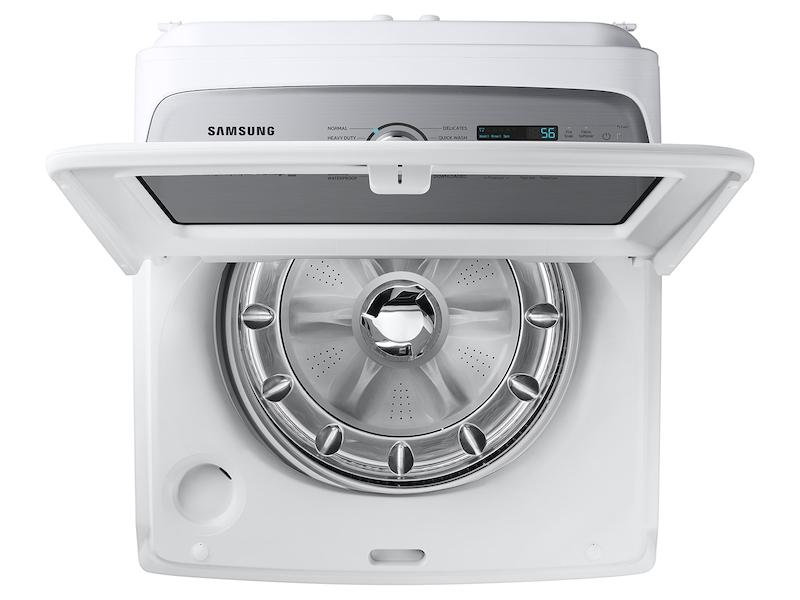 Samsung WA54CG7105AW 5.4 Cu. Ft. Extra-Large Capacity Smart Top Load Washer With Activewave™ Agitator And Super Speed Wash In White