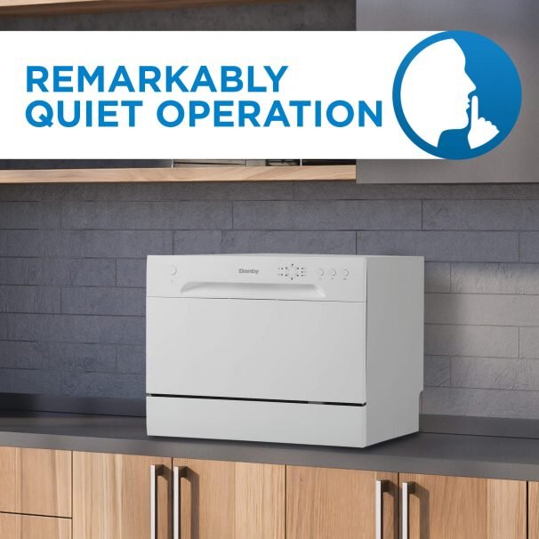 Danby DDW621WDB Danby 6 Place Setting Countertop Dishwasher