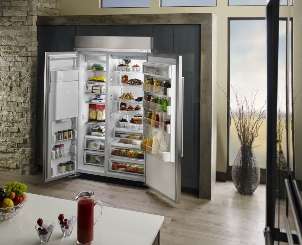 Kitchenaid KBSD608ESS 48-Inch Width Built-In Side By Side Refrigerator With Printscield™ Finish - Other