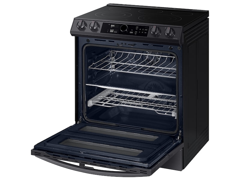 Samsung NE63T8751SG 6.3 Cu. Ft. Flex Duo™ Front Control Slide-In Electric Range With Smart Dial, Air Fry & Wi-Fi In Black Stainless Steel