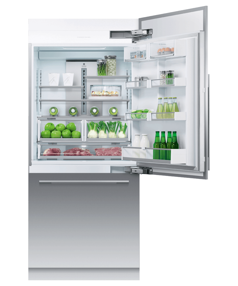 Fisher & Paykel RS36W80RJ1N Integrated Refrigerator Freezer, 36", Ice