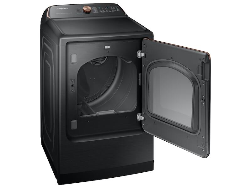 Samsung DVG55A7700V 7.4 Cu. Ft. Smart Gas Dryer With Steam Sanitize+ In Brushed Black
