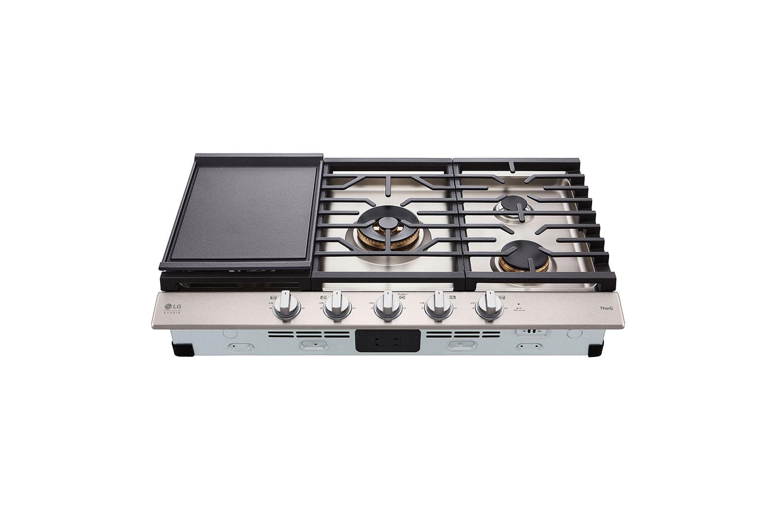 Lg CBGS3628S Lg Studio 36" Ultraheat™ Gas Cooktop With Easyclean®