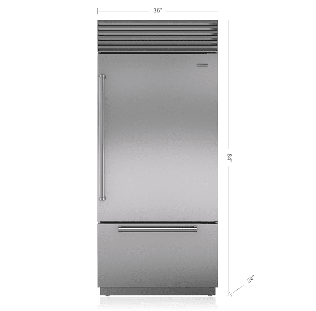 Sub-Zero BI36USPHRH 36" Classic Over-And-Under Refrigerator/Freezer