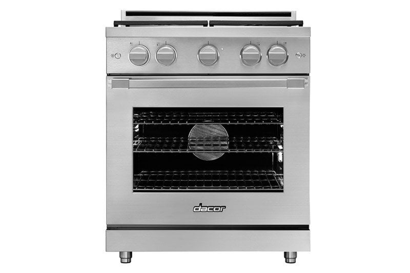 Dacor HGPR30SLP 30" Gas Pro Range, Silver Stainless Steel, Liquid Propane
