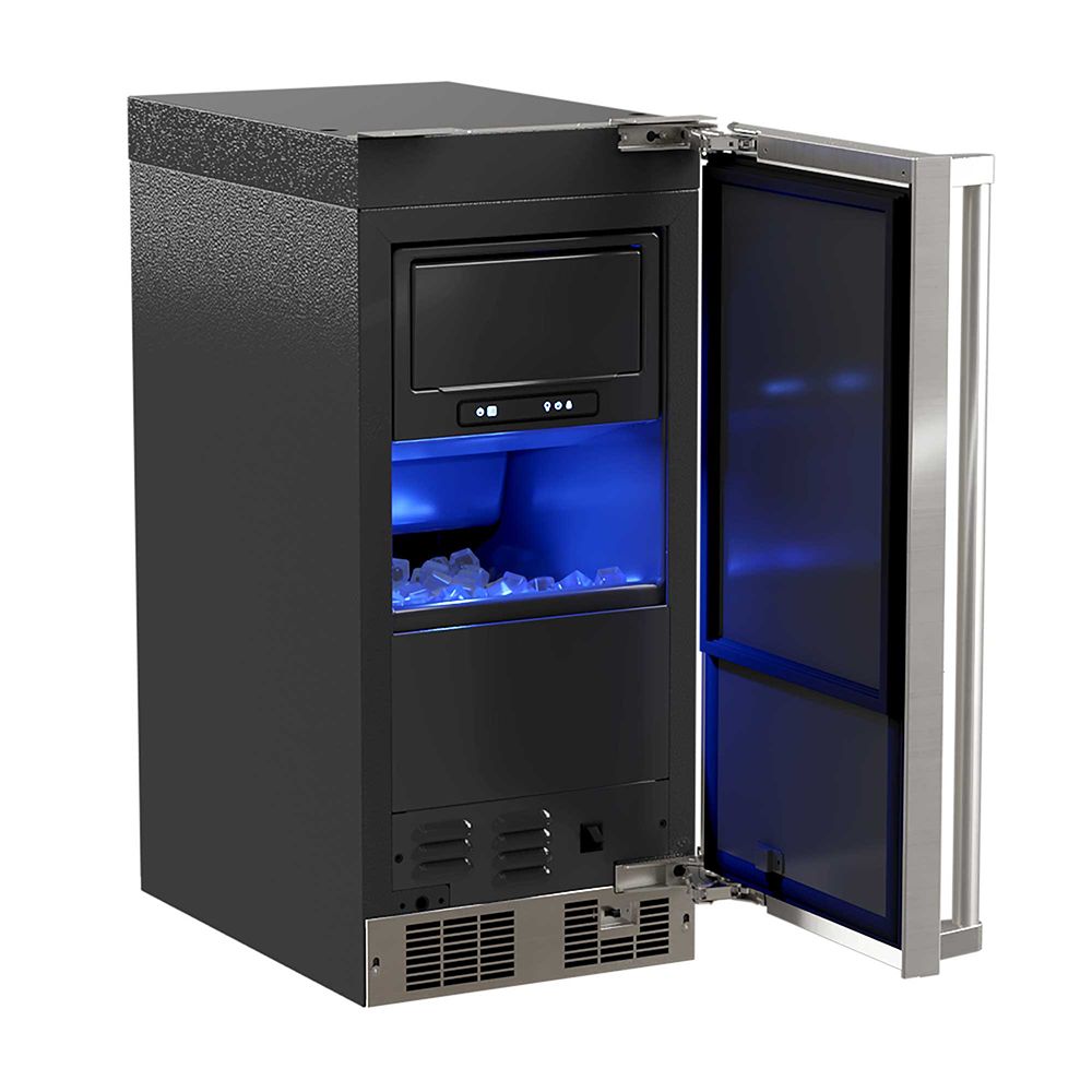 Marvel MP15CPS3RS 15-In Professional Built-In Clear Ice Machine With Pump With Door Style - Stainless Steel, Door Swing - Right, Pump - Yes