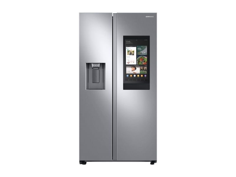 Samsung RS22T5561SR 22 Cu. Ft. Counter Depth Side-By-Side Refrigerator With Touch Screen Family Hub™ In Stainless Steel