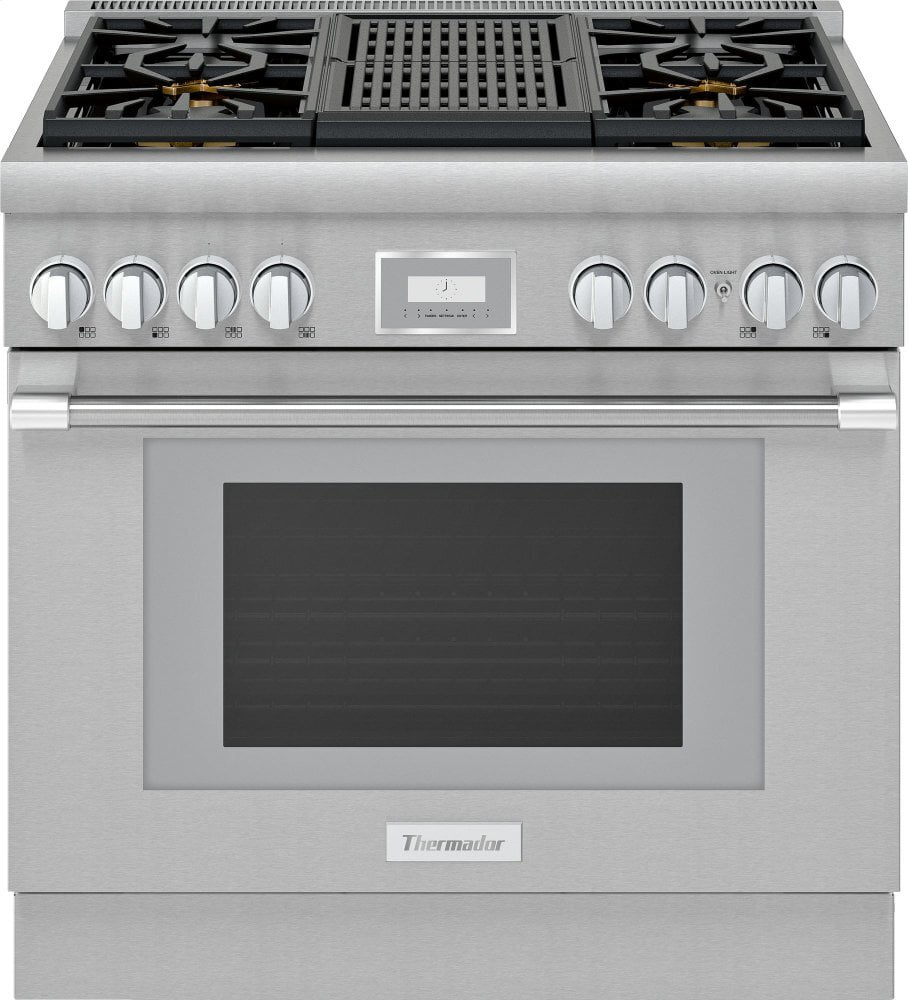 Thermador PRD364WLHU 36-Inch Pro Harmony® Standard Depth Dual Fuel Range