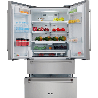 Thor Kitchen HRF3601F Stainless Steel French Door Refrigerator