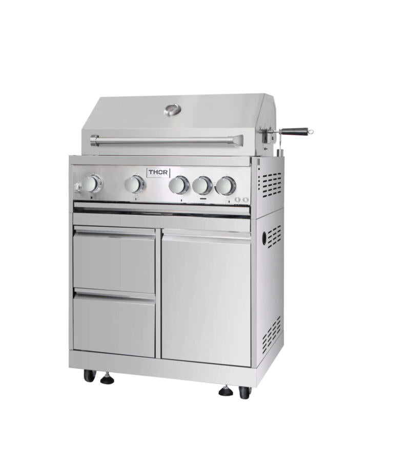 Thor Kitchen MK03SS304 Outdoor Kitchen Bbq Grill Cabinet In Stainless Steel