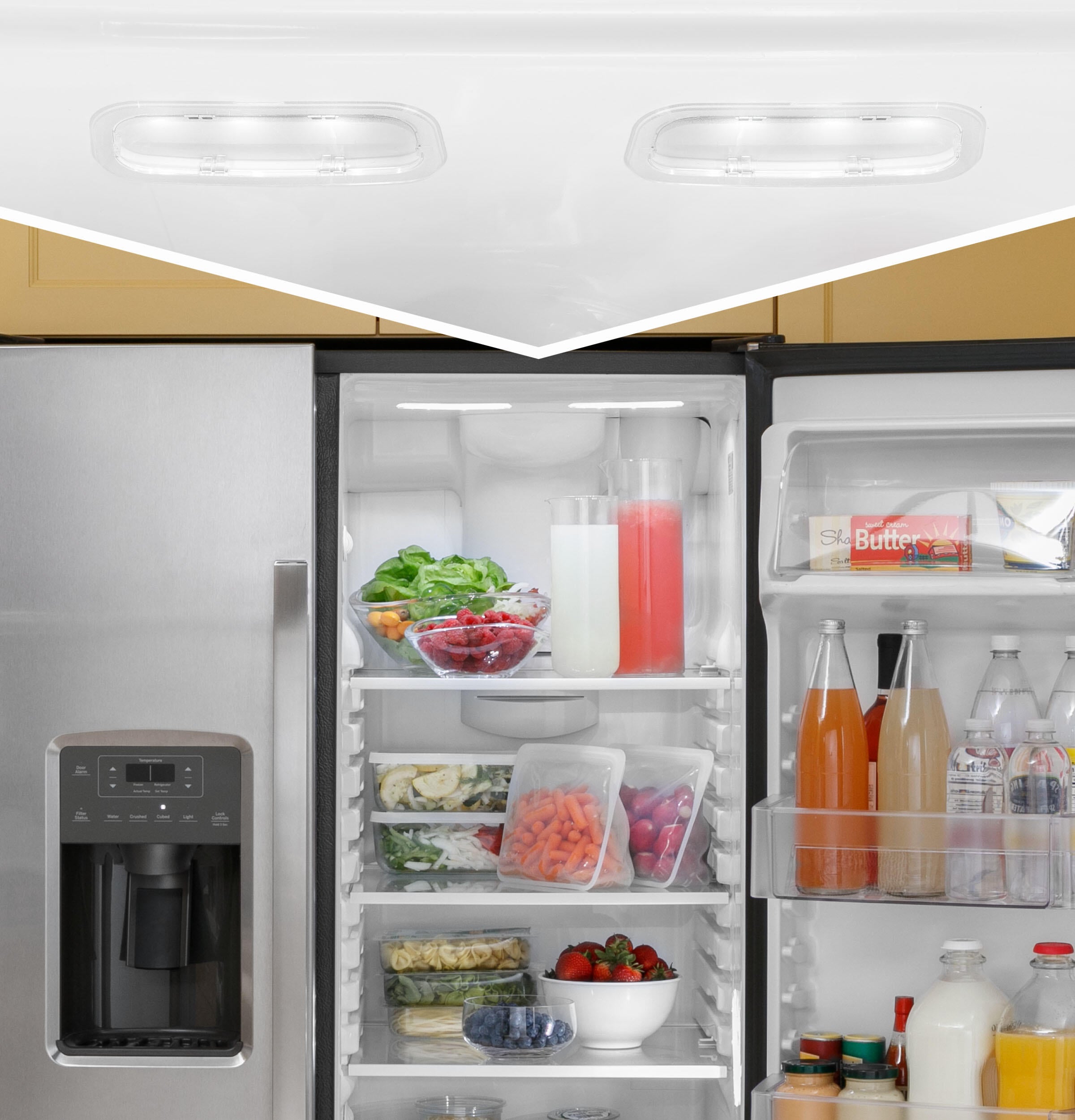 Ge Appliances GSS25GGPBB Ge® 25.3 Cu. Ft. Side-By-Side Refrigerator