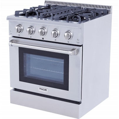 Thor Kitchen HRG3080U 30 Inch Professional Gas Range In Stainless Steel