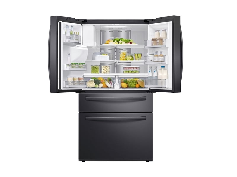 Samsung RF22R7551SG 22 Cu. Ft. 4-Door French Door, Counter Depth Refrigerator With 21.5" Touch Screen Family Hub™ In Black Stainless Steel