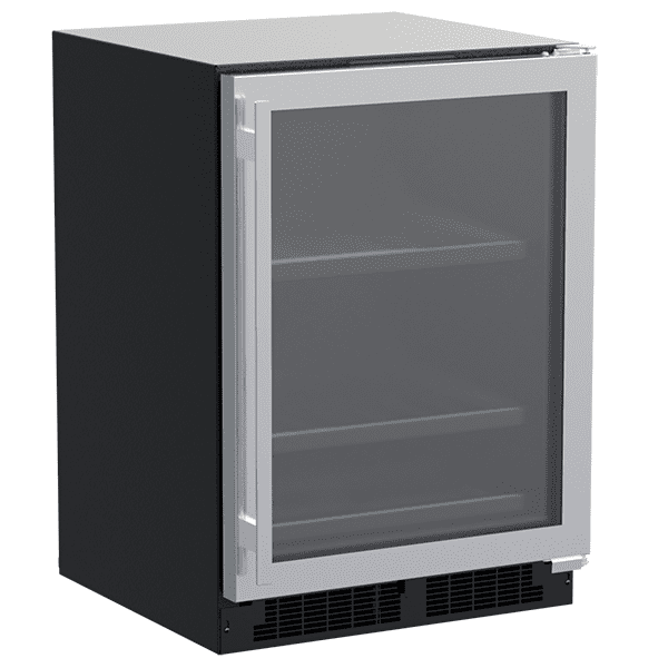 Marvel MLBV224SG01A 24-In Built-In Beverage Center With 3-In-1 Convertible Shelves With Door Style - Stainless Steel Frame Glass