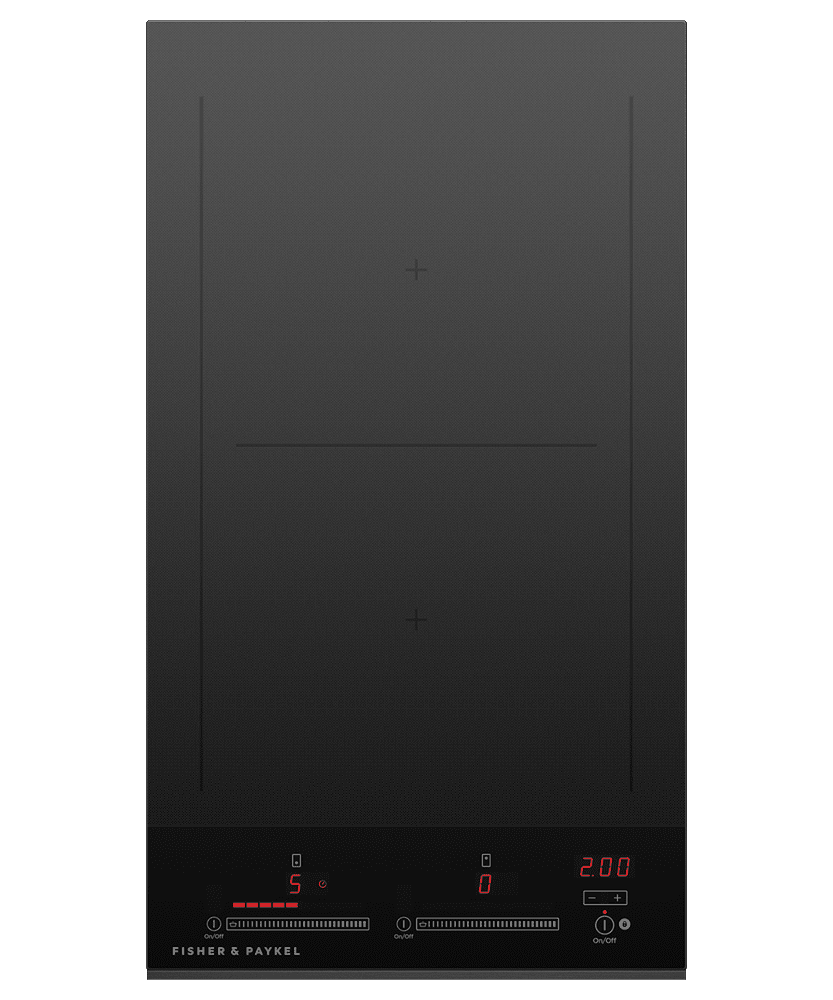 Fisher & Paykel CI122DTB4 Induction Cooktop, 12", 2 Zones, With Smartzone
