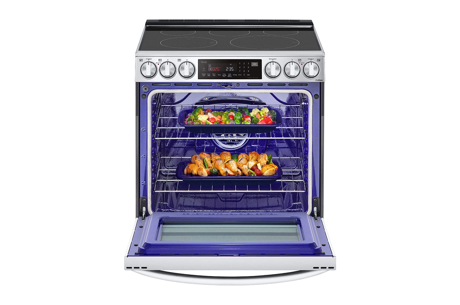 Lg LSEL6337F 6.3 Cu Ft. Smart Wi-Fi Enabled Probake Convection® Instaview® Electric Slide-In Range With Air Fry