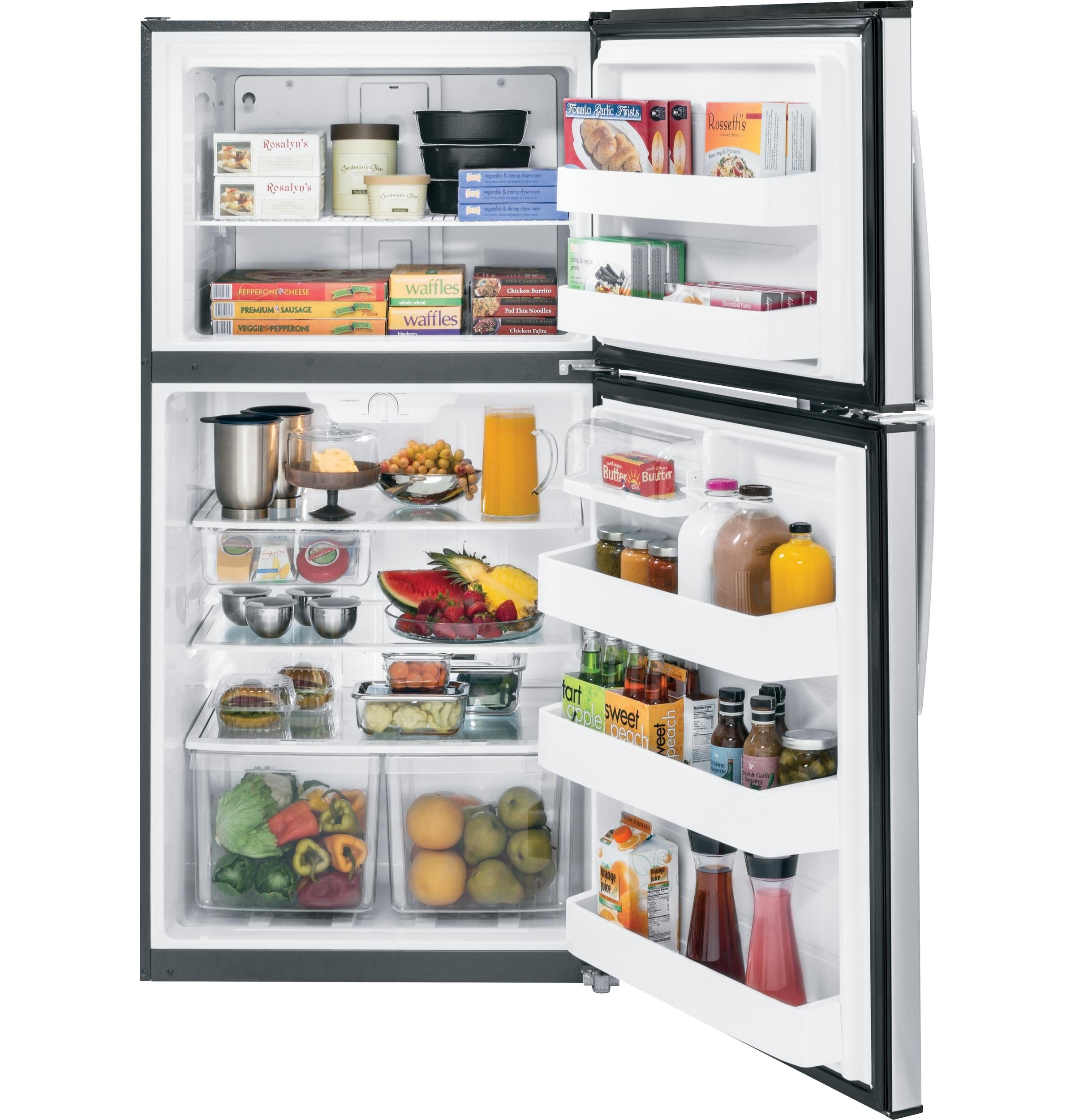 Ge Appliances GTE21GSHSS Ge® Energy Star® 21.1 Cu. Ft. Top-Freezer Refrigerator
