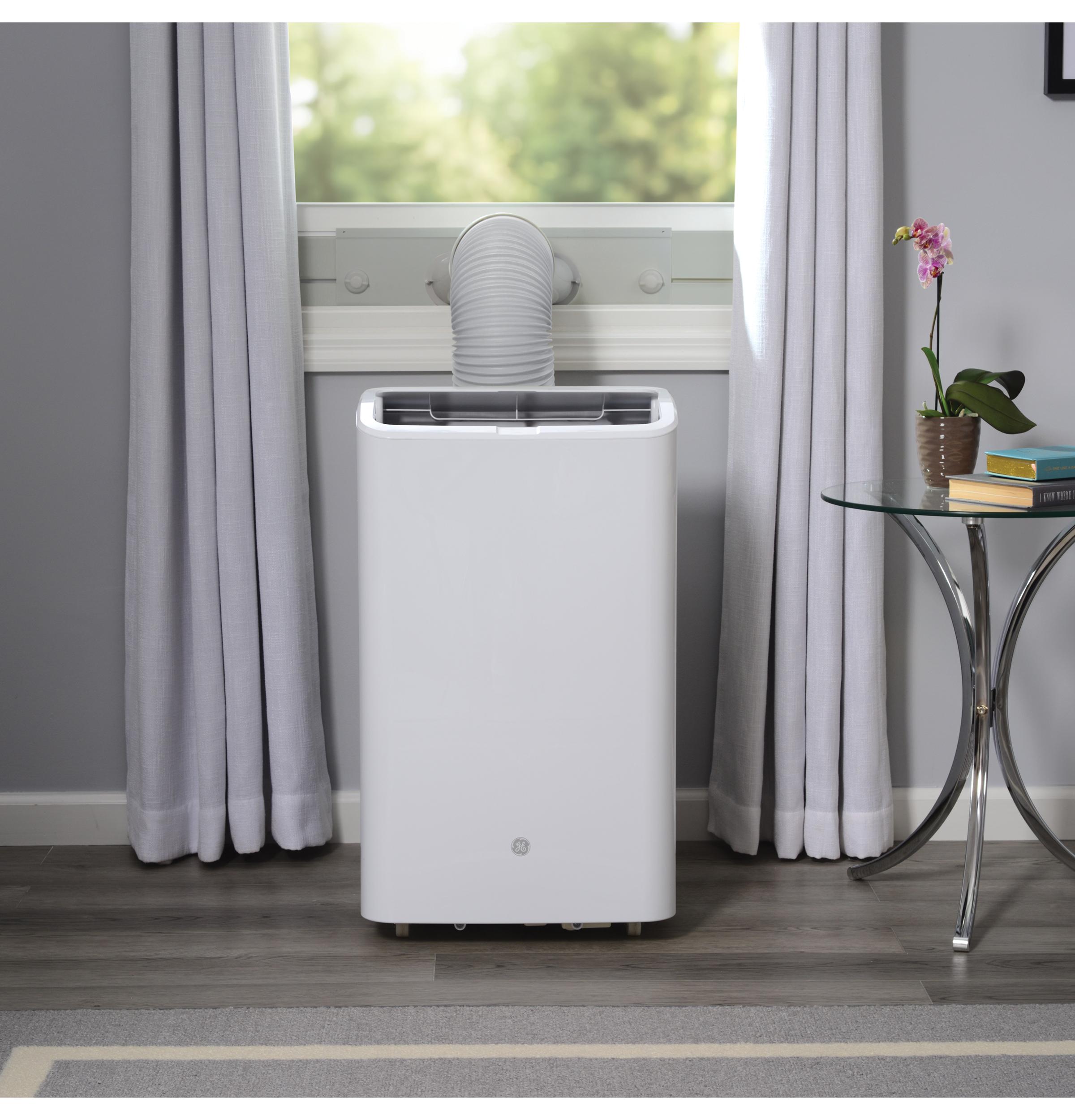 Ge Appliances APCD08JASW Ge® 8,500 Btu Portable Air Conditioner With Dehumifier And Remote, White