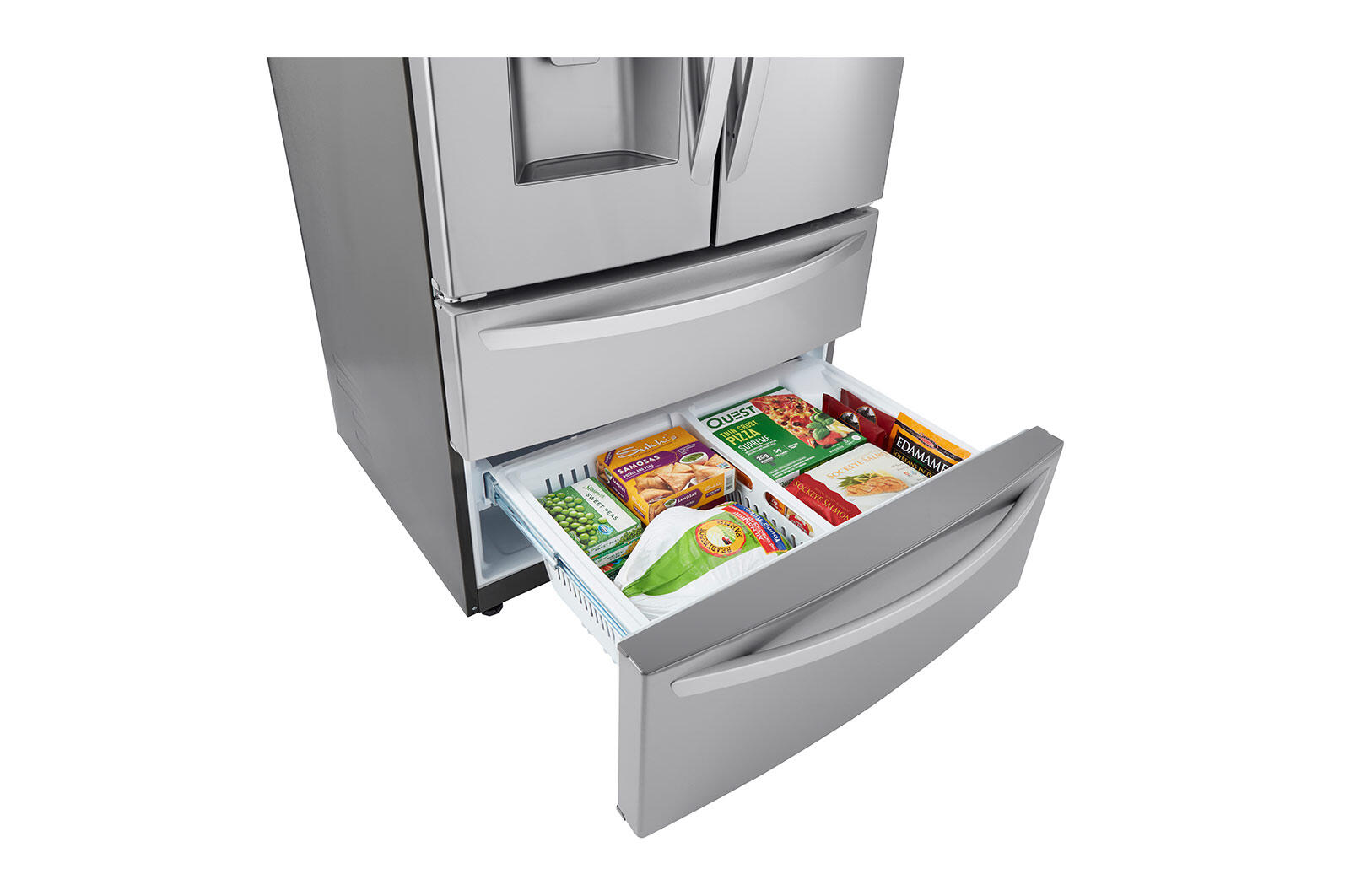 Lg LMXC22626S 22 Cu Ft. Smart Counter Depth Double Freezer Refrigerator