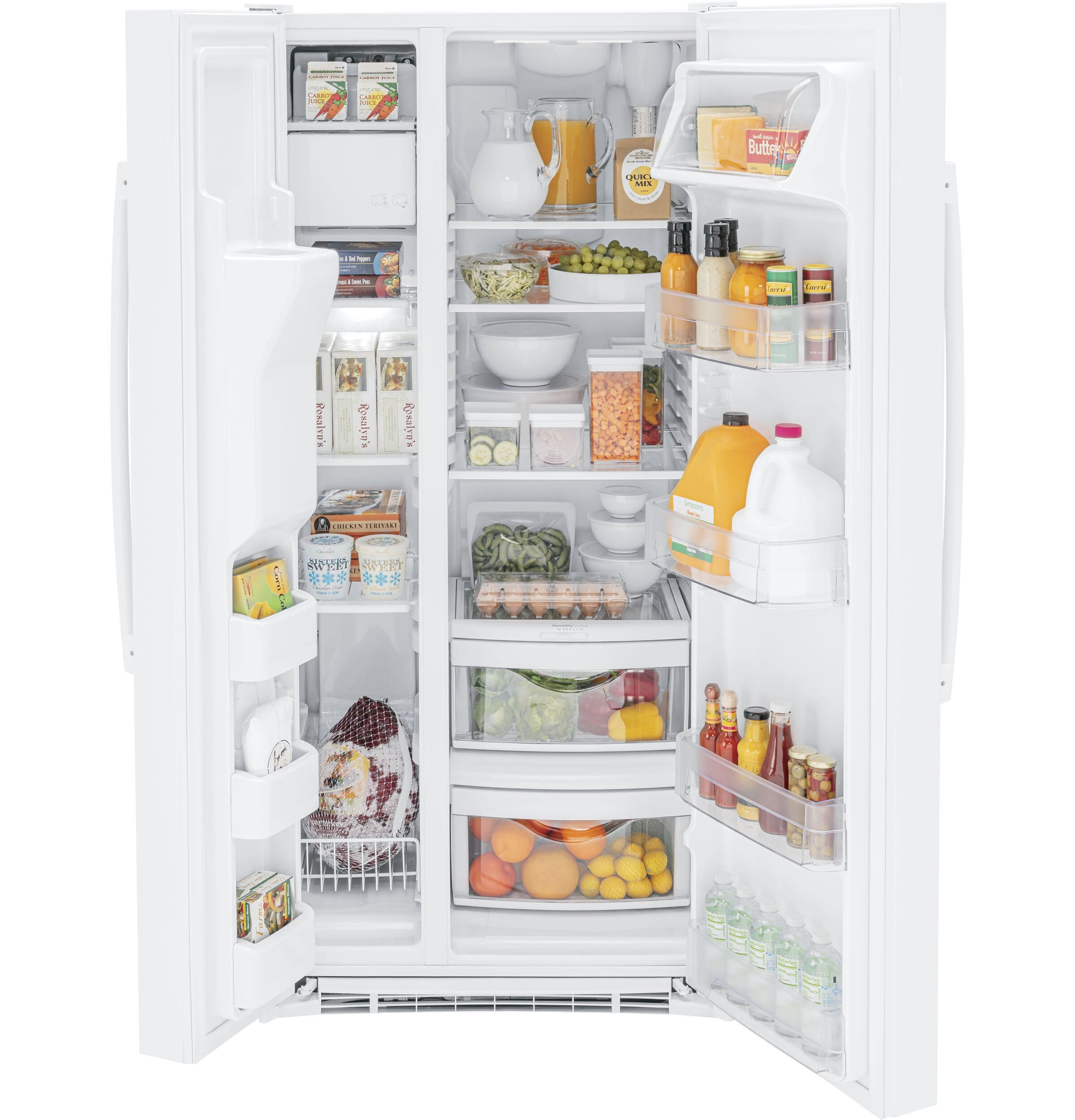Ge Appliances GSE23GGPWW Ge® Energy Star® 23.0 Cu. Ft. Side-By-Side Refrigerator