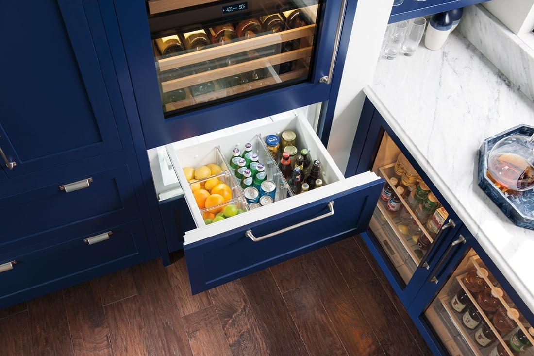 Sub-Zero IW30CILH 30" Designer Wine Storage With Refrigerator/Freezer Drawers - Panel Ready