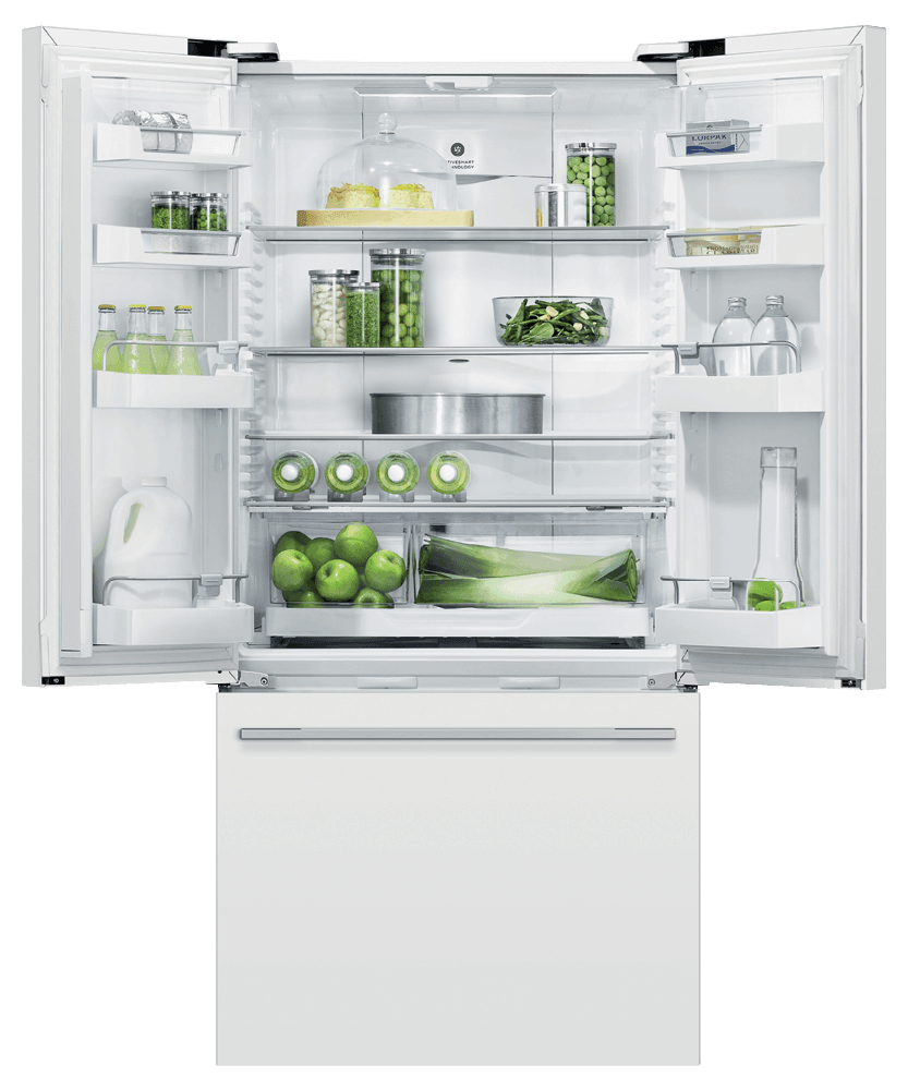 Fisher & Paykel RF170ADW5N Freestanding French Door Refrigerator Freezer, 32", 17 Cu Ft